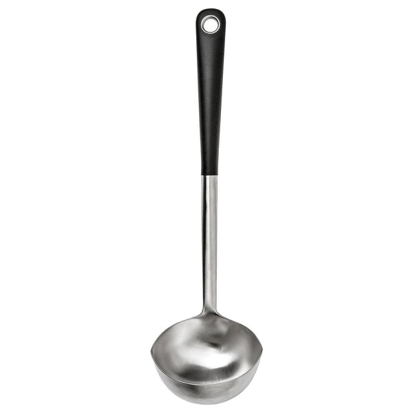 IKEA 365+ HJÄLTE, Soup ladle, stainless steel/black