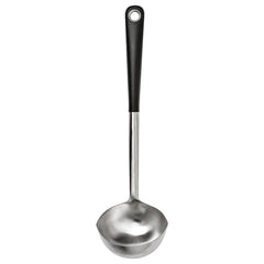 IKEA 365+ HJÄLTE, Soup ladle, stainless steel/black