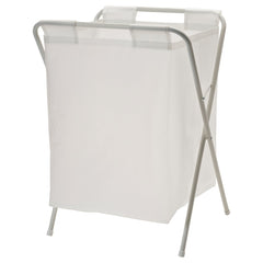 JÄLL, Laundry bag with stand, white, 50 l