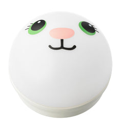 KORNSNÖ, LED night light, white/rabbit battery-operated