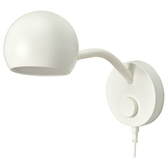 KORVSNÖRE, LED wall lamp, dimmable/white