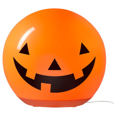KUSTFYR, LED table lamp, pumpkin orange