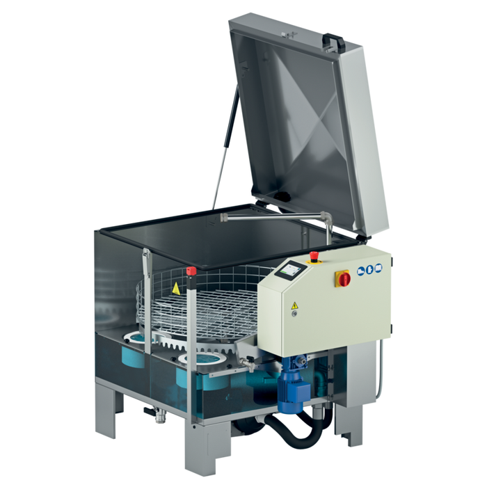 Screen Washer Riotary SIMPLEX SMALL Parts washers with rotary basket, plc and touchscreen ...