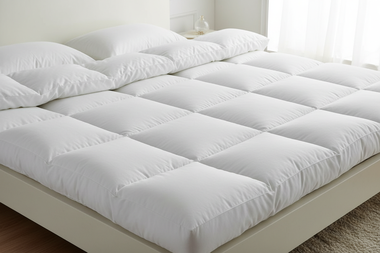 Mattress Comforter Topper  600GSM  100 x 200cm  White