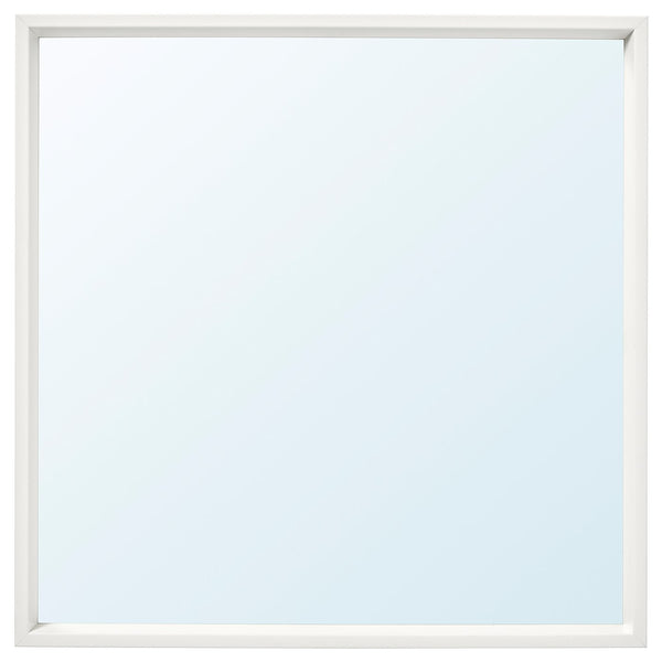 NISSEDAL, Mirror, white, 65x65 cm