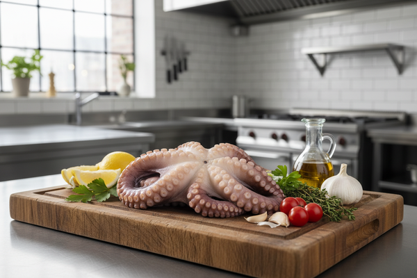 octopus in a culinary setting 