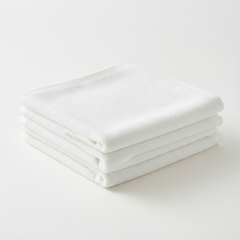 one white Bidet Towel  550GSM  30 x 45cm  100% Combed Cotton
