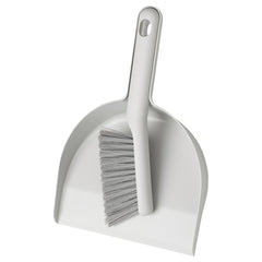 PEPPRIG, Dust pan and brush, grey