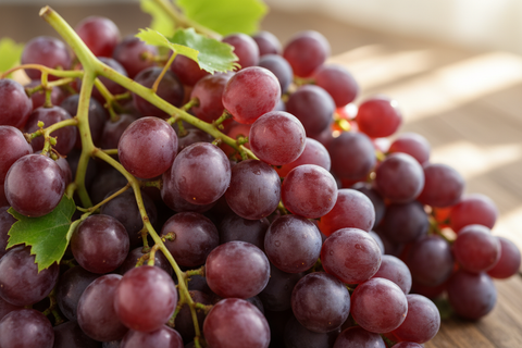 Red grapes