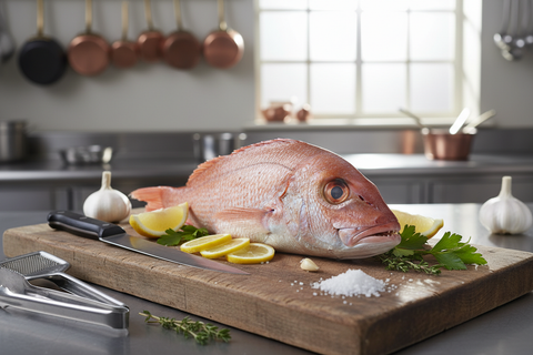 Red Snapper in a cuinary setting before cooking