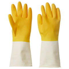 RINNIG, Cleaning gloves, bright yellow/off-white, M