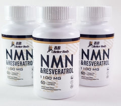 NMN + Resveratrol 60 Capsules Anti-aging Antioxidant Supplement Health 1100mg