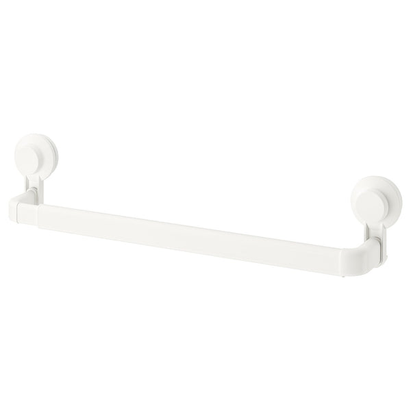 TISKEN, Towel rack with suction cup, white