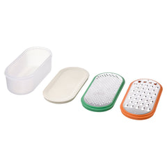 UPPFYLLD, Grater with container, set of 4, mixed colours