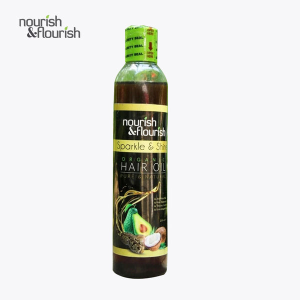 Nourish & Flourish Sparkle & Shine Organic Hair Oil 250ml