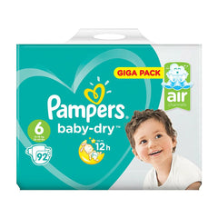 Pampers Baby-Dry Nappies Size 6, 92 Pack