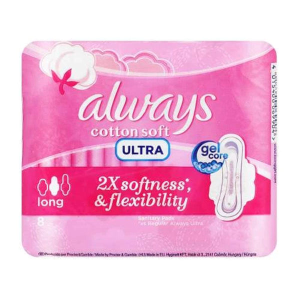 Sanitary Pads - ALWAYS Maxi Thick Cotton Soft Long 8pads