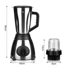 RAF Blender 1.5L Steel Jar 1000W with Mill, Strong Motor, 6 Blades, Overheat Protection R.300