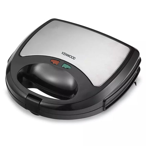 Kenwood Sandwich Maker 3 In 1 Sandwich, Grill/Griddle, Waffle, Dual Plate Press For Toasties, Easy To Use & Clean, Non-Stick Plates, Compact Size Bread Toaster SMM01.A0BK