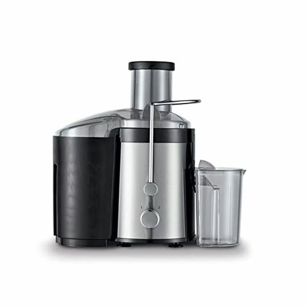 Kenwood Juicer 800W Stainless Steel Juice Extractor with 75mm Wide Feed Tube, 2 Speed, Transparent Juice Jug, Pulp Container, Anti Drip for Home, Office, Restaurant & Cafeteria JEM02.A0BK