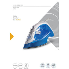 Kenwood Steam Iron 2200W with Ceramic Soleplate, Anti-Drip, Anti-Calc, Self Clean, Continuous Steam, Burst, Spray Function STP60.000WB