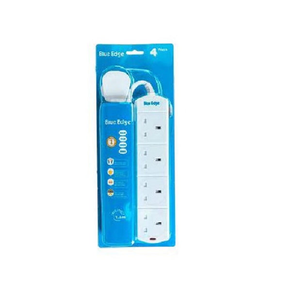 Office Point Blue Edge URB-8K Socket Surge Protection 4 Way 09OFPT442