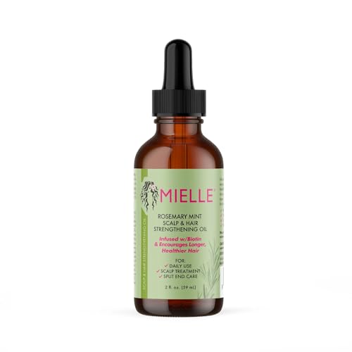 Mielle Rosemary Mint Scalp & Hair Oil 2oz, clear