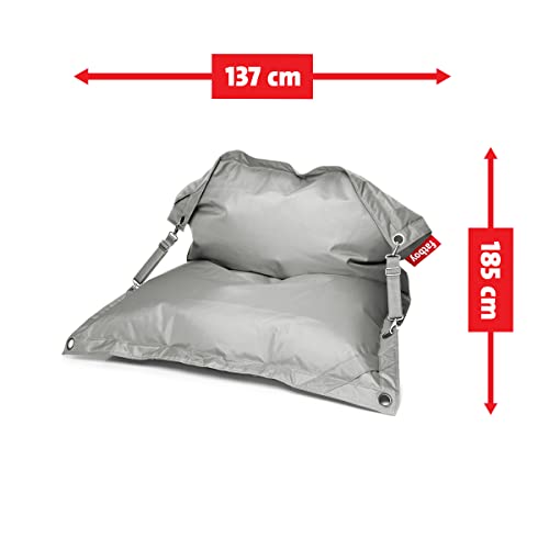 Fatboy Buggle-up Bean Bag Chair - Large Bean Bags for Adult & Kids - Giant Beanbag - Big Bean Bag Couch - Bean Bag Filling Included - For Indoor Use - 185 x 137 cm - Light grey