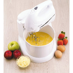 Kenwood Hand Mixer with Bowl 250W 2.7L 6 Speeds + Turbo 2 Attachments HM430