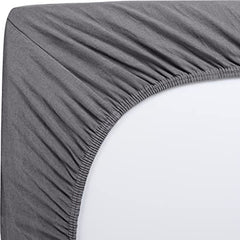 Utopia Bedding Fitted Sheet King, Grey - Deep Pocket 14 inch (35 cm) - Easy Care - Soft Brushed Microfibre Fabric - Shrinkage and Fade Resistant - Bottom Sheet