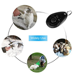 Dog Clicker, [2 PCS,Black&Green] Diyife Pet Training Clicker with Wrist Strap for Dog Cat Horse