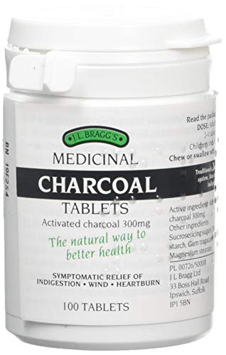 J.L Bragg's Charcoal Tablets 100, Pack of 3