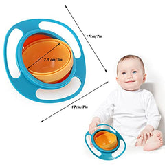 censhaorme Universal Gyro Bowl Anti Spill Bowl Smooth 360 Degrees Dining Entertaining,Bowls,Bowl Sets,Gyro Bowl,360 Rotation Gyroscopic Bowl For Baby Kids