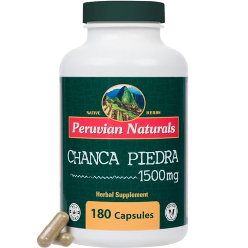 Peruvian Naturals Chanca Piedra Capsules “Stone Breaker” – Kidney Support Supplement - Pack of 150 - Vegan Pills, 100% Natural Chancapiedra Grown in Peru