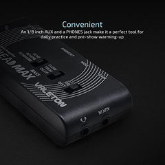 Valeton Rushead Max Bass Headphone Amplifier Multi Effects USB Chargable Portable Pocket Carry-On Bedroom Plug-In Mini Practice Amp