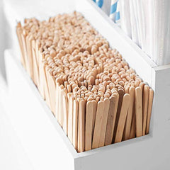 Fauge 100 Pieces 5.5 Inch Series Coffee Sticks – Natural Wood Respective of Nature Coffee Tea Milk Disposable Stirring Stick