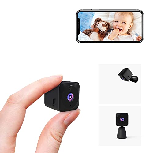  Chihod Mini Spy Camera HD 1080P Wireless Hidden Camera,  Portable Small Nanny Cam with Night Vision, Motion Activated, WiFi Hidden Cam  Surveillance, Tiny Camera Indoor Outdoor, Home Cameras, Phone APP 