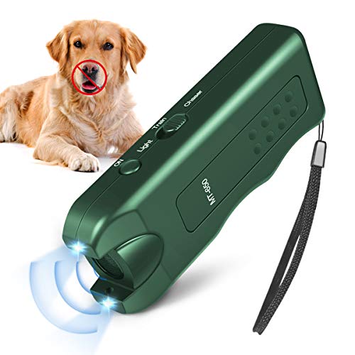 Anti Barking Device, Stop Barking Device with Three-In-One Charging Device and Ultrasonic Barking Deterrent, Handheld Ultrasonic Barking Control Device for Indoor and Outdoor Safety