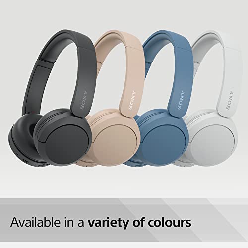 Sony WH-CH520 Wireless Bluetooth Headphones - up to 50 Hours Battery Life with Quick Charge, On-ear style - Black