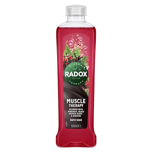 Radox Mineral Therapy Muscle Therapy Bath Soak uniquely blended with minerals & herbs for a rejuvenating bubble bath 500 ml