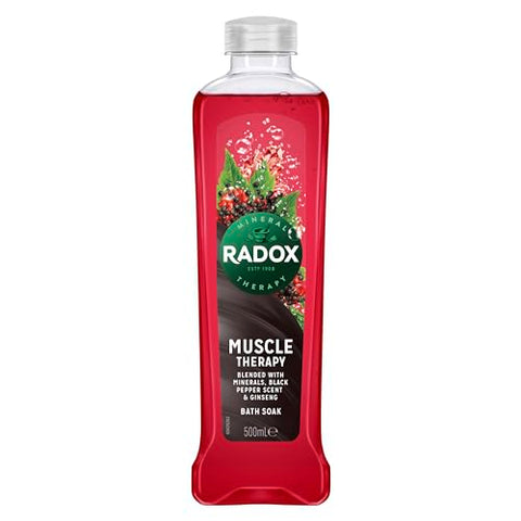 Radox Mineral Therapy Muscle Therapy Bath Soak uniquely blended with minerals & herbs for a rejuvenating bubble bath 500 ml