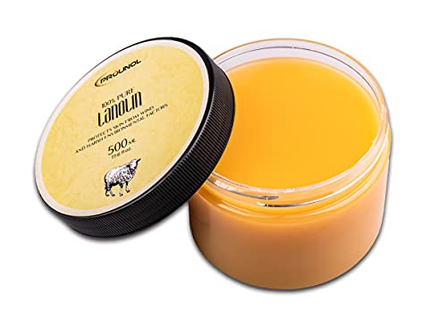 PROUNOL Lanolin Pure (Lanolin Anhydrous) 500ml - 100% Natural Cream for Hand and Foot Care, jar