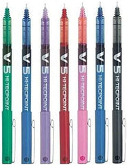 Pilot BX V5 Assorted Colour Pack Hi-Tecpoint Extra Fine Rollerball Pen 0.5mm Nib Tip