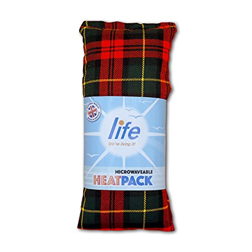 LIFE Wheat Bags Microwaveable – Lavender Bags Heat Pads for Back Pain Relief, Headache Relief, Neck Pain Relief – Comfortable and Deeply Relaxing Microwave Heat Pad for Men and Women