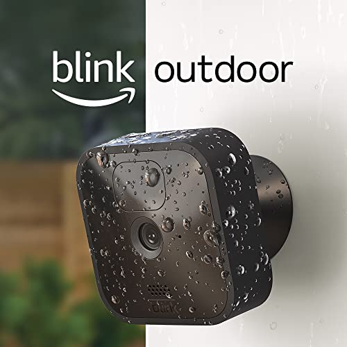 Blink Outdoor | Wireless HD smart security camera with two-year battery life, motion detection, Alexa enabled, Blink Subscription Plan Free Trial | 4-Camera System