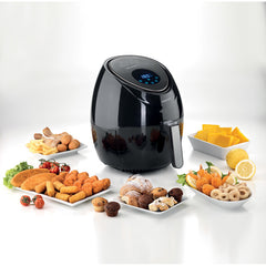Kenwood Digital Air Fryer 1.7KG 3.8L XL Capacity 1500W with Recipe Book, Rapid Hot Air Circulation Technology for Frying, Grilling, Broiling, Roasting, Baking and Toasting HFP30.000BK