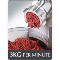 Kenwood Meat Grinder Excel Pro 2000W Steel Body MG700