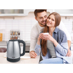 Nikai Electric Kettle 1.7L Stainless Steel 2200W With Filter And Boil Dry Protection With Auto-Shut Lid NK420A