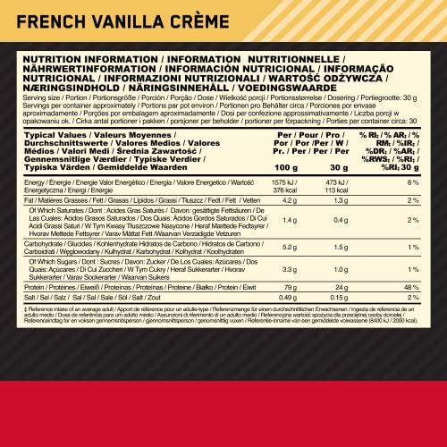 Optimum Nutrition 100% Whey Gold Standard Vanilla Ice Cream 29 Servings
