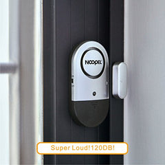 Door Window Alarm 4 Pack Noopel Home Security Ultra-Slim Wireless Magnetic Sensor Burglar Anti-theft 120DB Alarm with Batteries included - DIY EASY to Install (4)